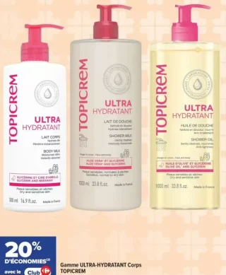 Gamme ULTRA-HYDRATANT Corps TOPICREM
