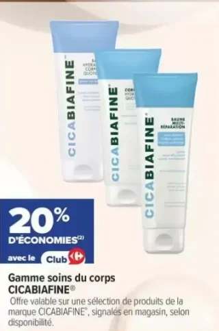 Gamme soins du corps CICABIAFINE®
