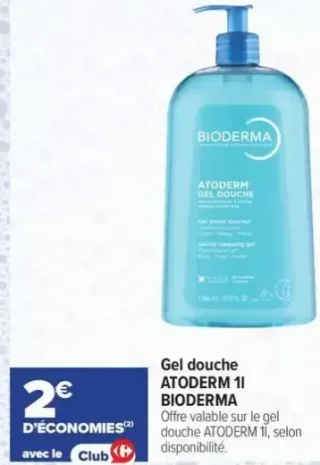 Gel douche ATODERM 1l BIODERMA