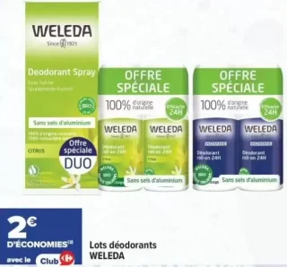Lots déodorants WELEDA