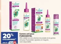 Gamme anti poux PURESSENTIEL