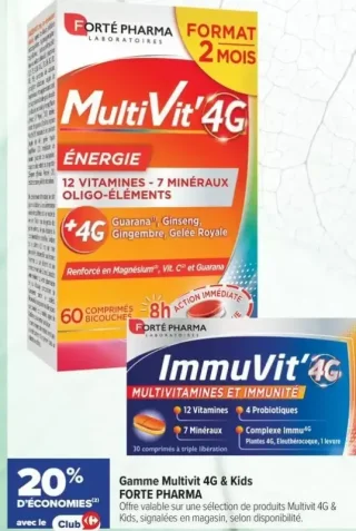 Gamme Multivit 4G & Kids FORTE PHARMA