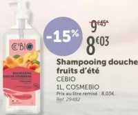 Shampooing douche fruits d'été CEBIO
