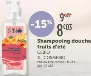 Shampooing douche fruits d'été CEBIO