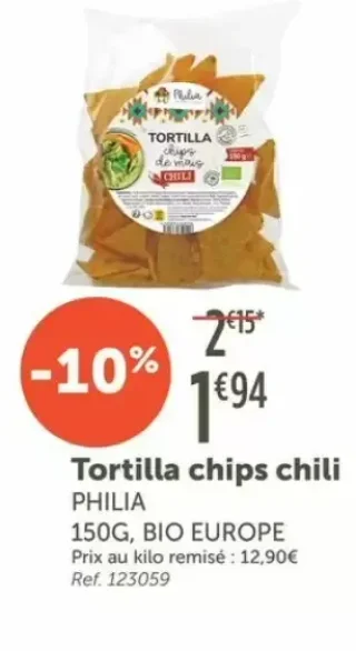 Tortilla chips chili PHILIA