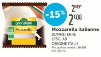 Mozzarella italienne BONNETERRE