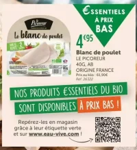 Blanc de poulet LE PICOREUR
