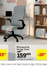 Fauteuil de bureau Tayan