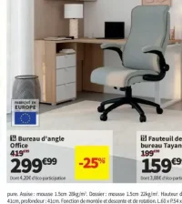 Bureau d'angle Office