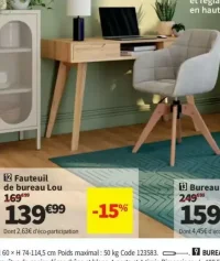 Fauteuil de bureau Lou