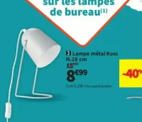 Lampe métal Koss