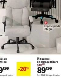 Fauteuil de bureau Hizaro
