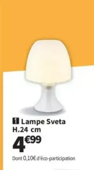 Lampe Sveta H.24 cm