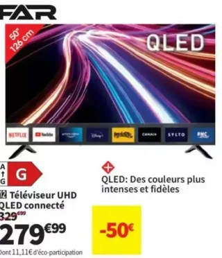 FAR QL50CH262S Téléviseur UHD QLED connecté