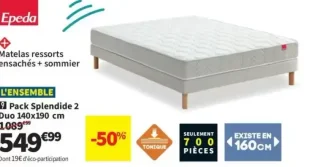 Pack Splendide 2 Duo Epeda 140x190 cm