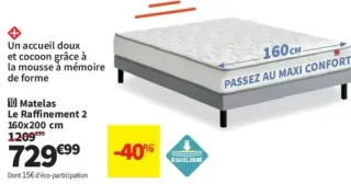 Matelas Le Raffinement 2 Epeda 160x200 cm
