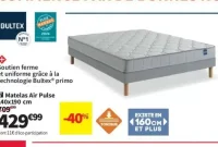 Matelas Air Pulse Bultex 140x190 cm