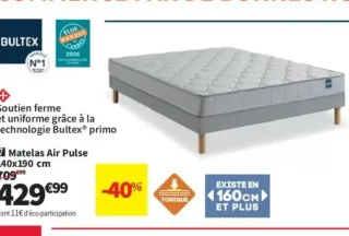 Matelas Air Pulse Bultex 140x190 cm