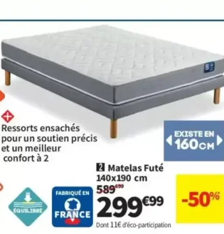 Matelas Futé 140x190 cm