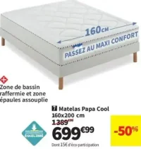 Matelas Papa Cool 160x200 cm