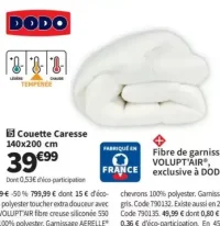 Dodo Couette Caresse 140x200 cm