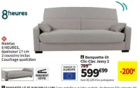 Banquette-lit Clic-Clac Jessy 2 8 heures