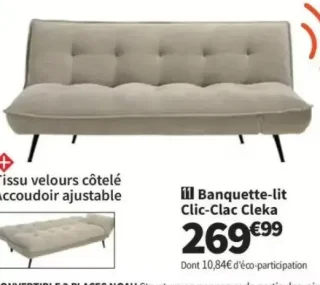 Banquette-lit Clic-Clac Cleka