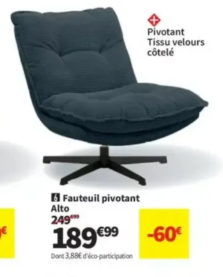 Fauteuil pivotant Alto