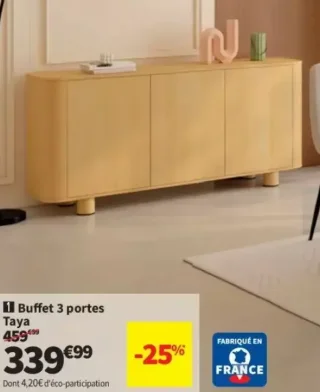 Buffet 3 portes Taya Lomoco
