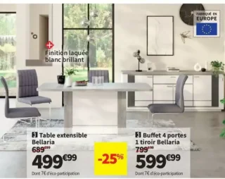 Table extensible Bellaria Lomoco