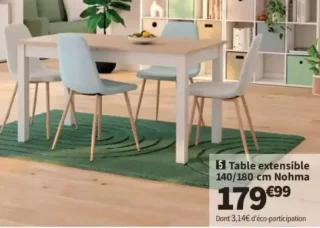Table extensible Nohma