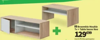 Ensemble Meuble Tv + Table basse Neo