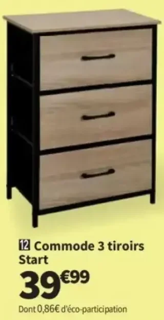 Commode 3 tiroirs Start