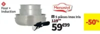 Menastyl 5 pièces Inox Iris