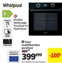 Four multifonction pyrolyse Whirlpool OMR58RR0B