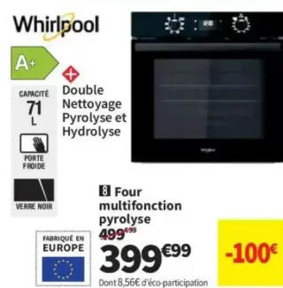 Four multifonction pyrolyse Whirlpool OMR58RR0B