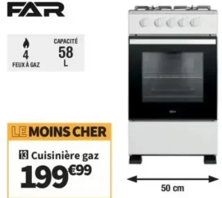 Cuisinière gaz FAR CG505024W