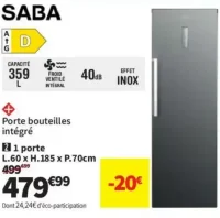Réfrigérateur 1 porte SABA MP3525ILD
