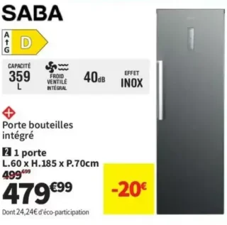 Réfrigérateur 1 porte SABA MP3525ILD