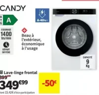 Lave-linge frontal Candy GD 49B10C-S