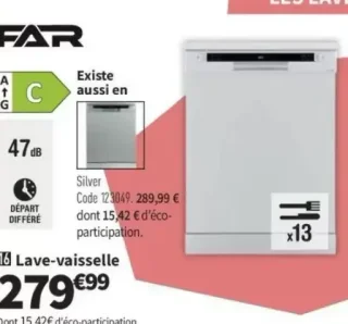 Lave-vaisselle Far LV13C4726CW