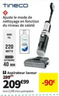 Aspirateur laveur Tineco