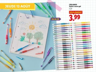 CRELANDO Stylos à encre gel