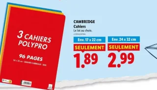 CAMBRIDGE Cahiers