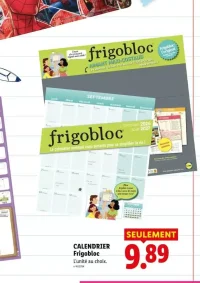 CALENDRIER Frigobloc