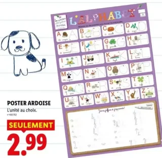 POSTER ARDOISE Bordas