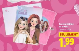 Journal intime ou carnet Forever Girlie