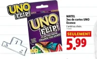 Mattel Jeu de cartes UNO Flip!