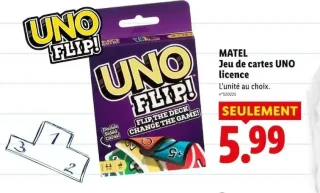 Mattel Jeu de cartes UNO Flip!