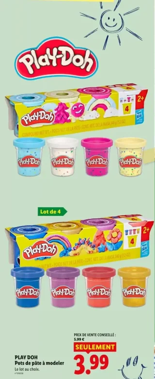 PLAY DOH Pots de pâte à modeler